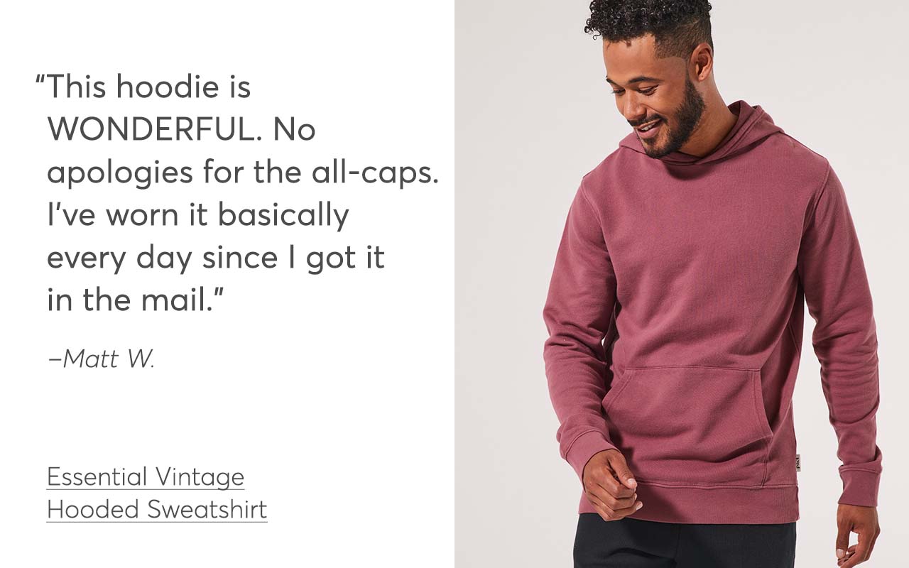 This hoodie is WONDERFUL. No apologies for the all-caps. I've worn it basically every day since I got it in the mail.