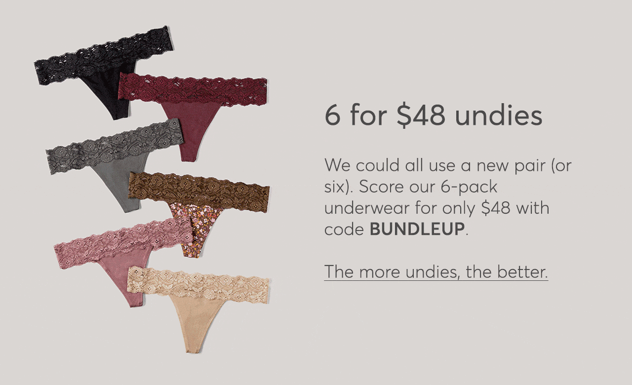 6 for $48 undies