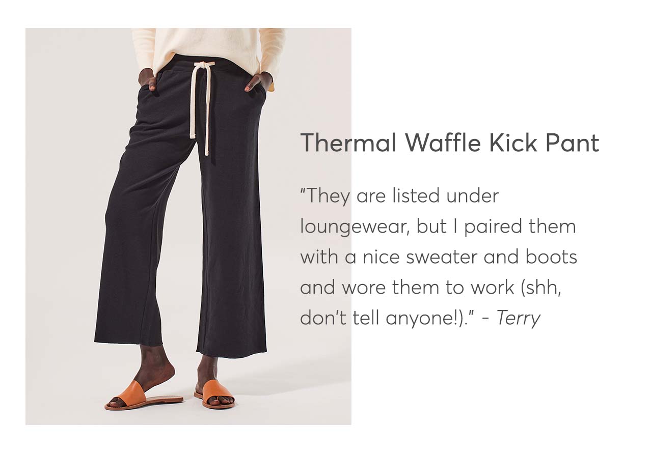 Thermal Waffle Kick Pant