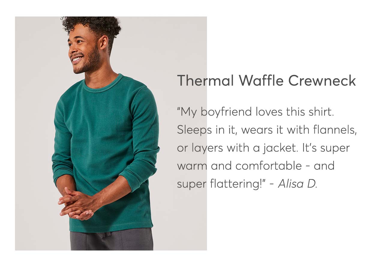 Thermal Waffle Crewneck