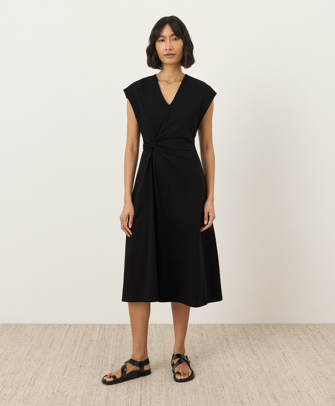 dress with plunge neckline Mirella Plunge Halter Neck Maxi Dress