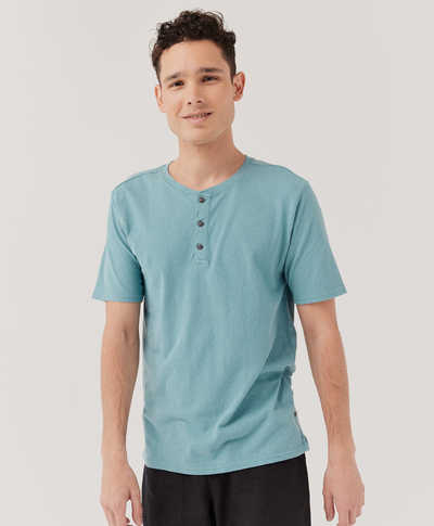 Men's Weekend Henley Tee made with 