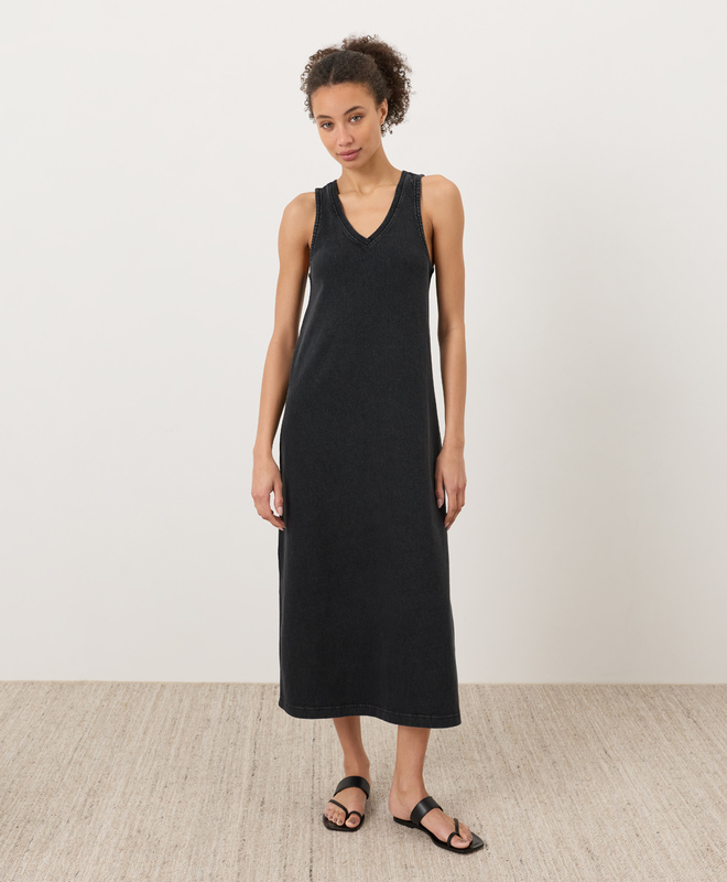 navy blue dress for baby girl Pact Softspun A-Line Tank Dress - Point Reyes