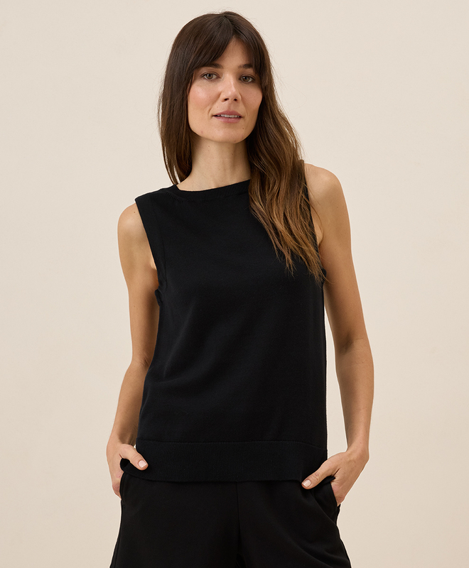 Women's Clearance Classic Fine Knit Shell made with Organic