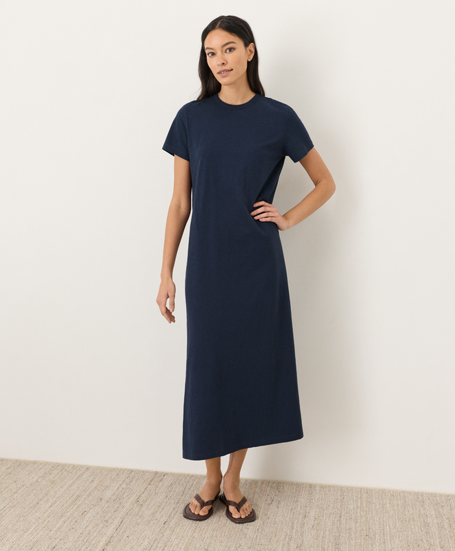 white christmas dresses Soft Thick Cotton Oversize T-shirt Dress – Basic Moves