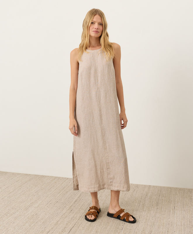 organic linen dresses Linen Maxi Dress | Organic Linen