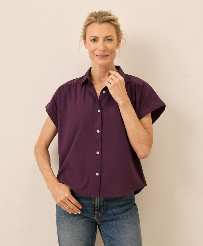 Women's Berry Jam All Day Poplin Easy Shirt XL