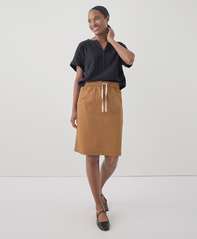 Women's Clearance Daily Twill Skirt made with Organic Cotton